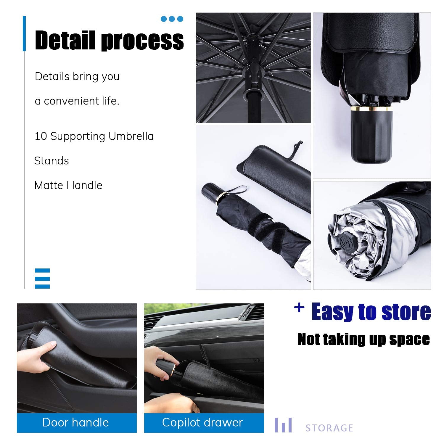 Universal Car Sun Shade Windshield Cover Umbrella