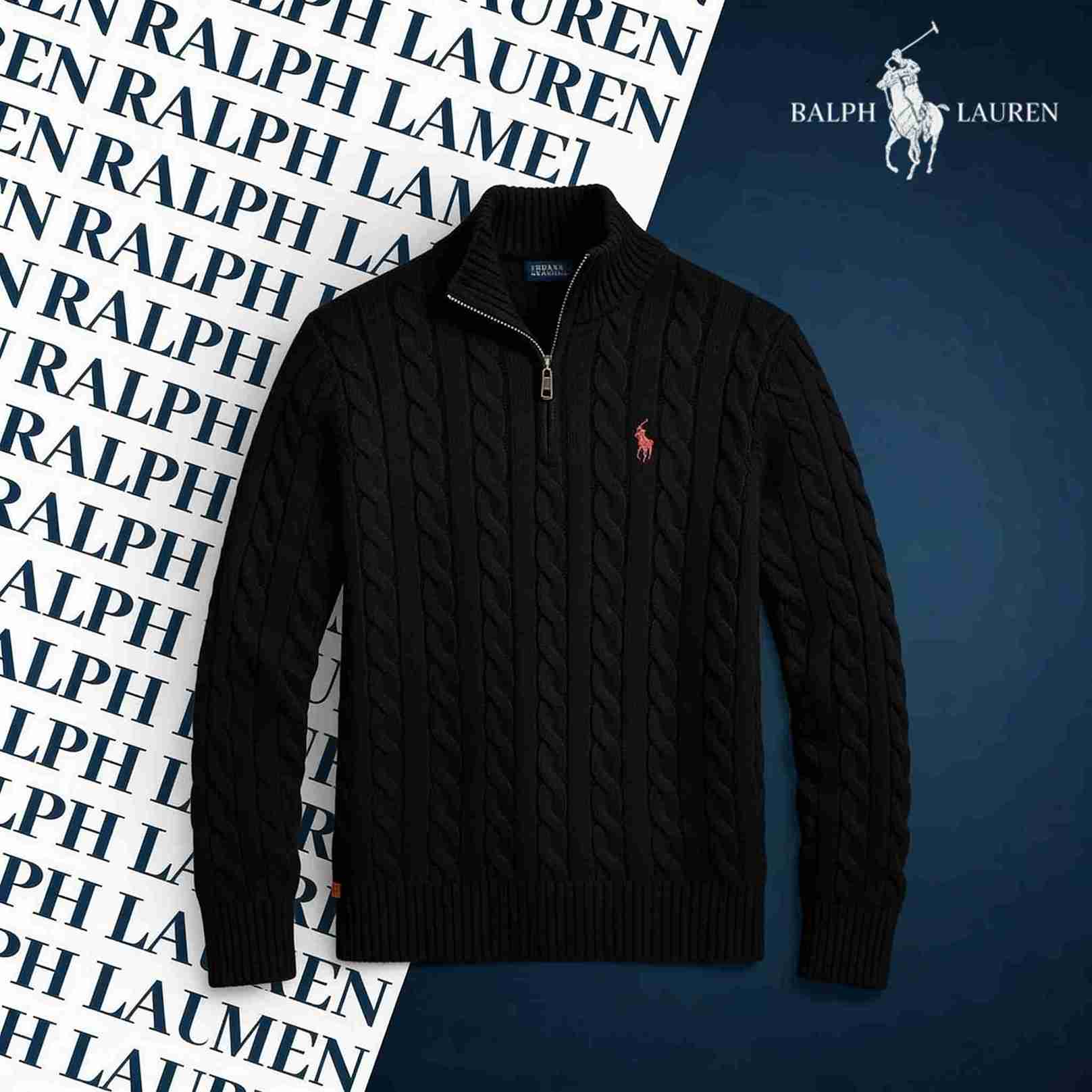 RALPH LAUREN CABLE-KNIT ZIP SWEATER SET
